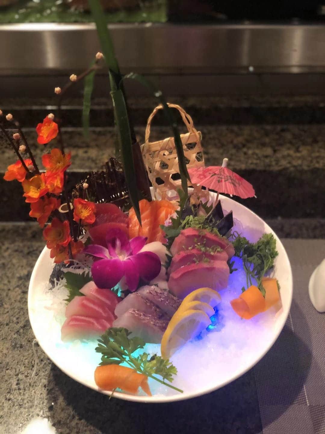 Okinawa Sushi and Hibachi creates elaborate artwork from its sushi