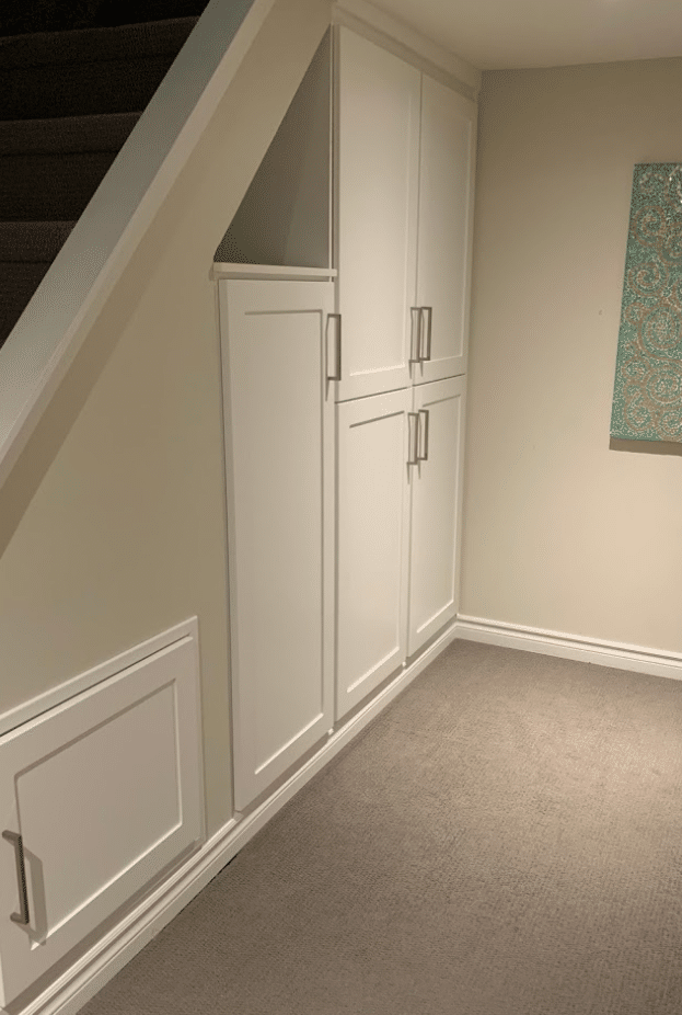 understairs 5 ways decluttering with Closets by Design can help you get ready for the holidays now