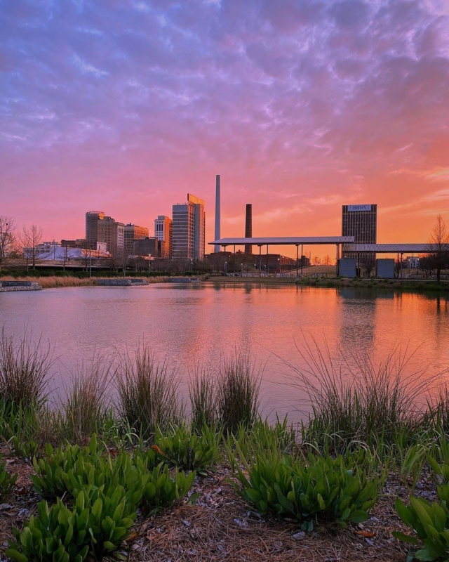 Railroad Park Morning @zacksyl on Instagram Here comes the sun. Jaw dropping places to watch sunrises in Birmingham.