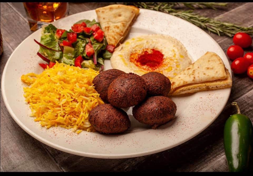 Plate of food from Red Sea Ethiopian