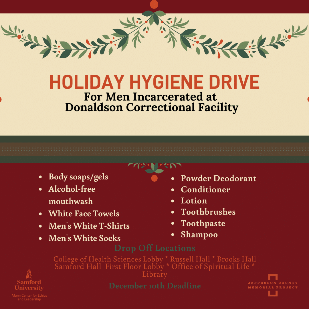 125796462 10157211846141467 3949807357594928195 o Items needed for Holiday Hygiene Drive for Donaldson Correctional Facility by December 16th