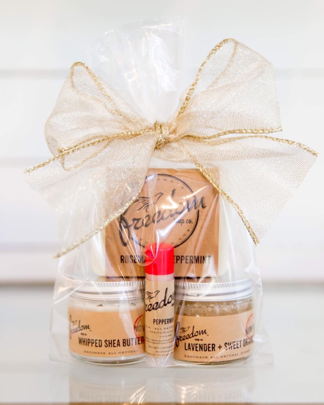 13 local peppermint products mint for you this winter 11 Freedom Soap peppermint gift bundle