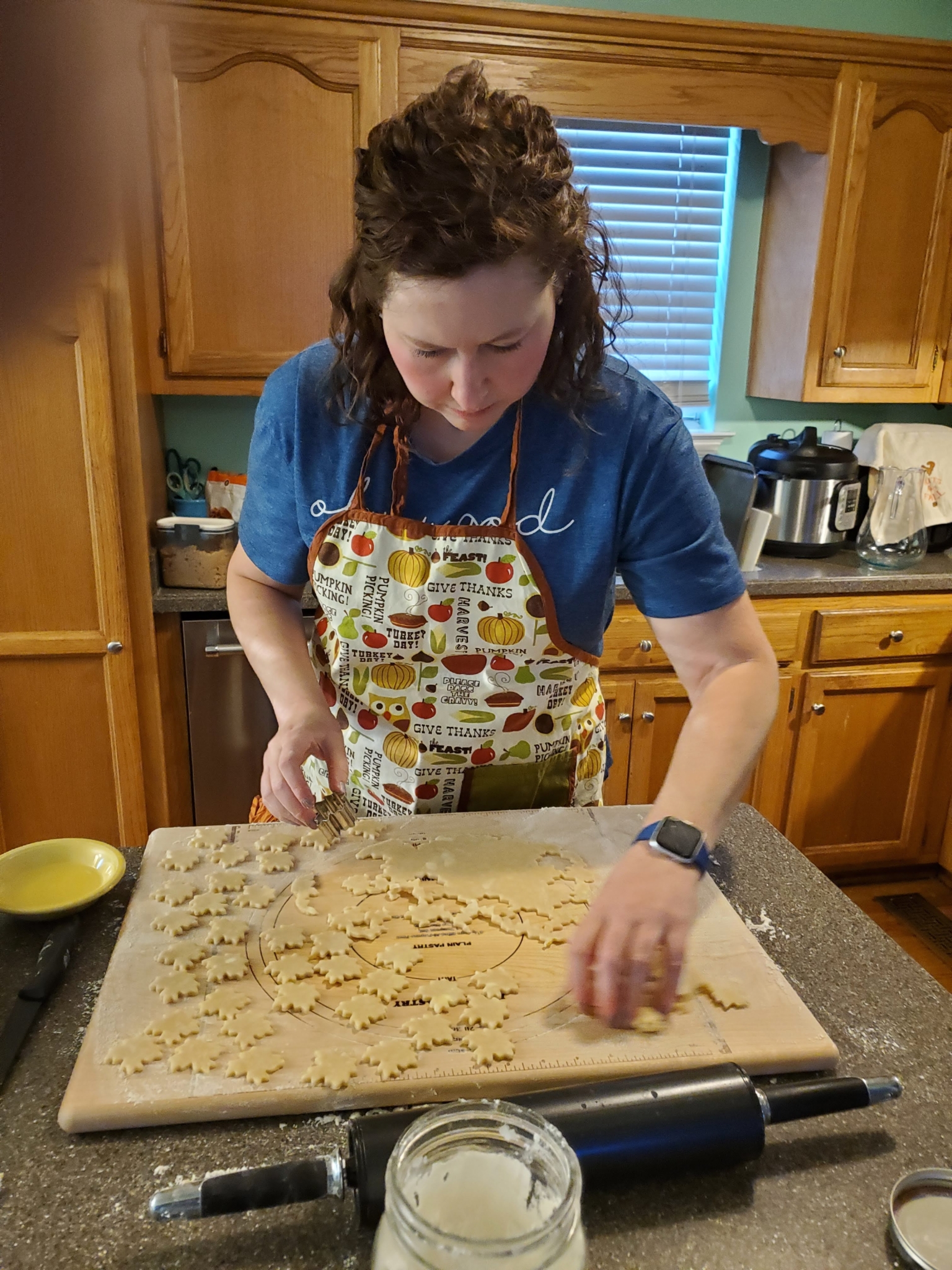 Karla Blevins baking cookies