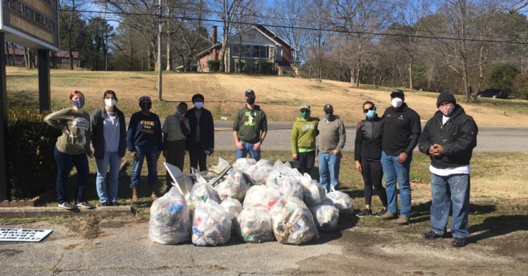 Birmingham and Black Warrior Riverkeeper team up to rid neighborhood of litter