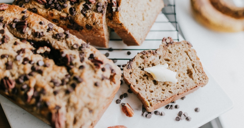 brown bread on white ceramic plate