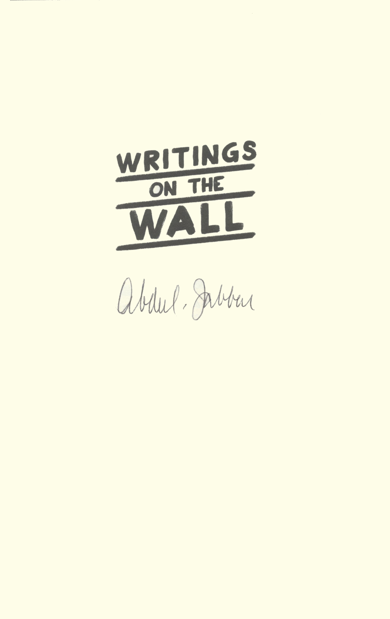 Abdul Jabbar Kareem Writings on the Wall 15 books for Black History Month recommended by Birmingham bookstores