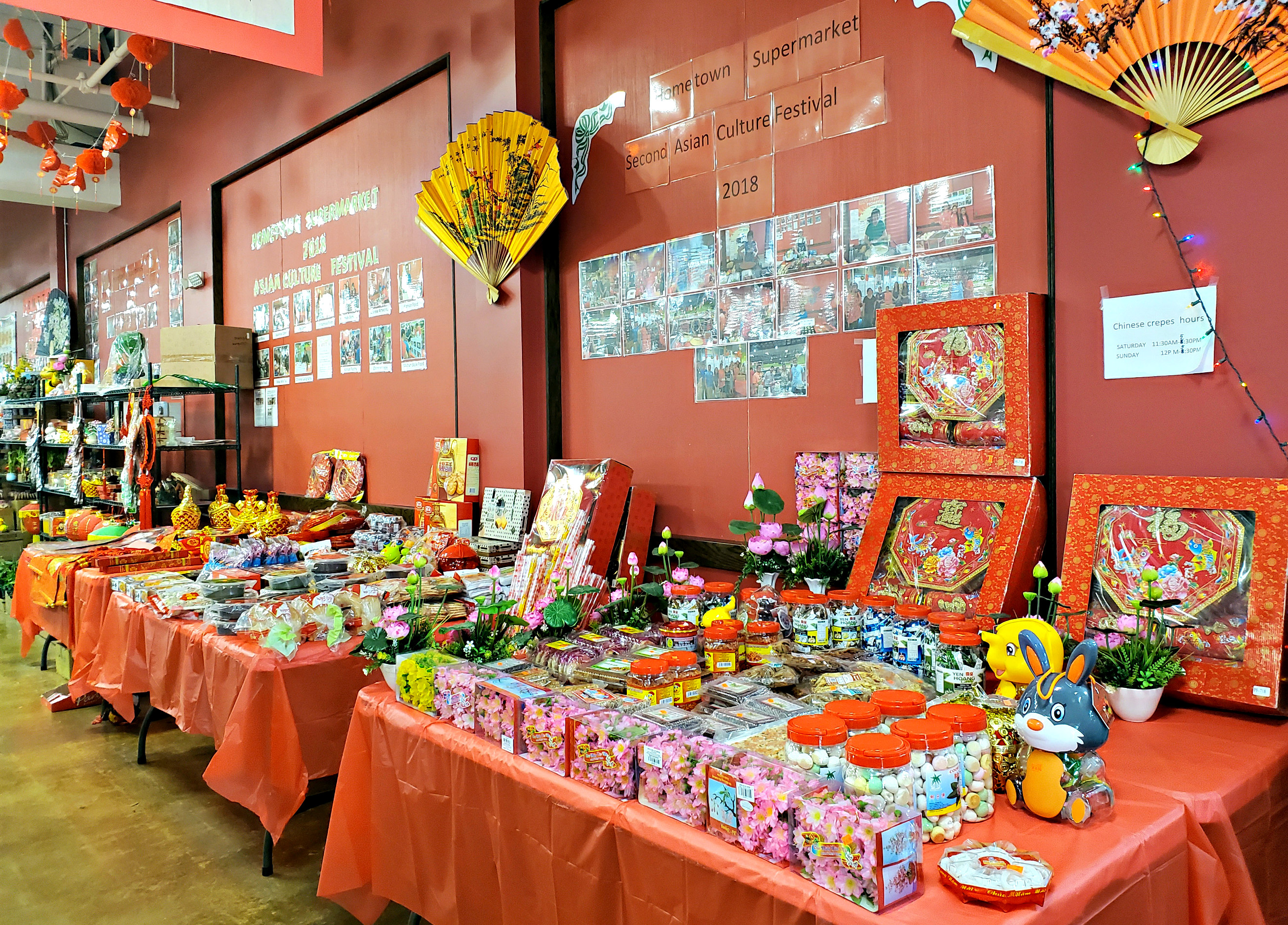 Lunar New Year in Birmingham decorations at Mr. Chen's