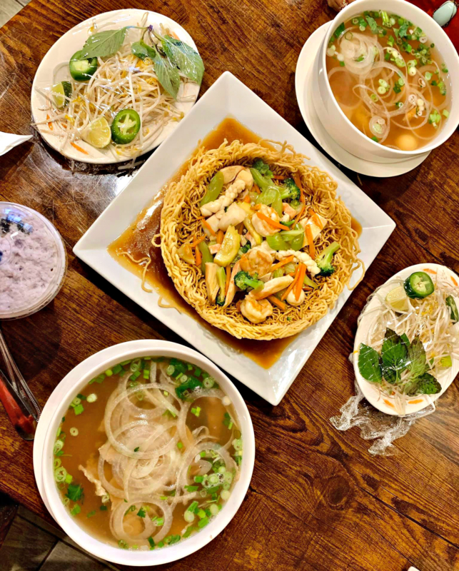 Pho Sizzle noodle dishes Lunar New Year in Birmingham