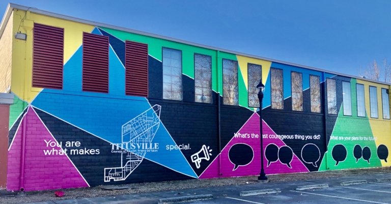 Discovered! Inspiring new Birmingham Titusville Neighborhood mural