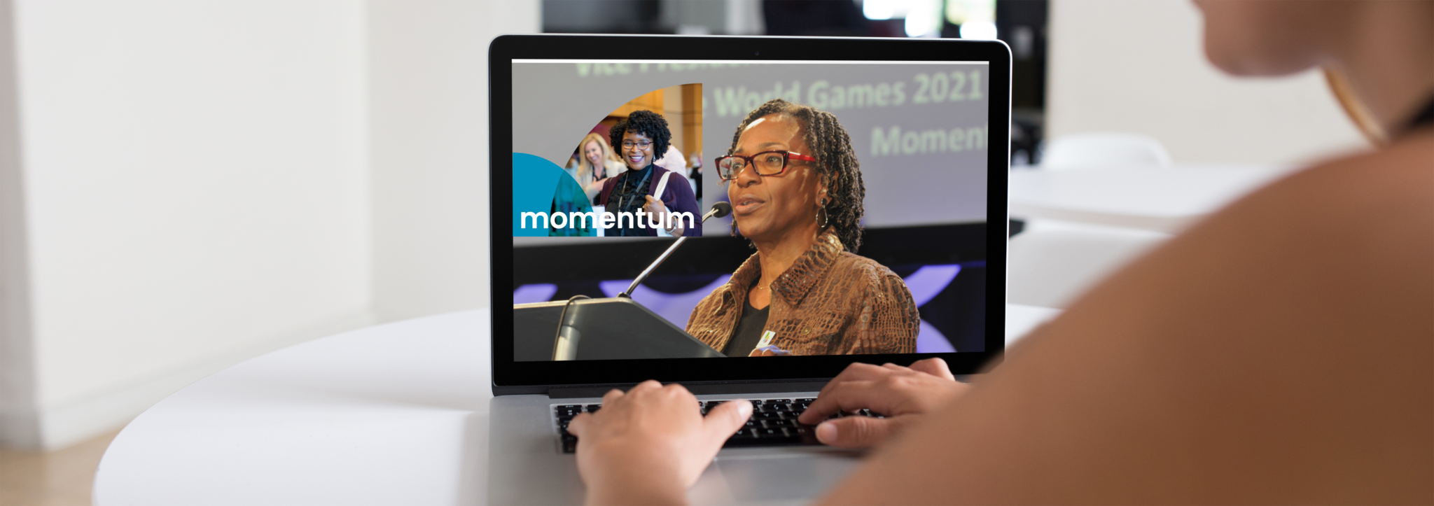 Sign up, log in + get ready! Give your career a shot in the arm at Focus 2021 Mar. 31 2 woman at a computer for Focus 2021