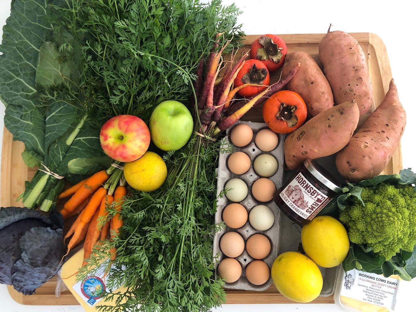 produce and products from till's farmers market in Birmingham