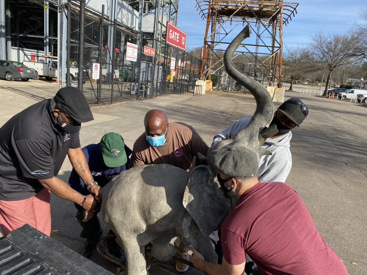 Two Miss Fancy statues are coming to historic Avondale Park 2 Lifting Miss Fancy