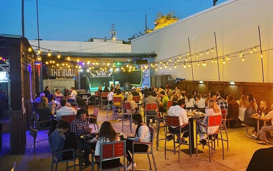 9 ways to celebrate St. Patrick's Day in Birmingham 4 Patio of people sitting outside