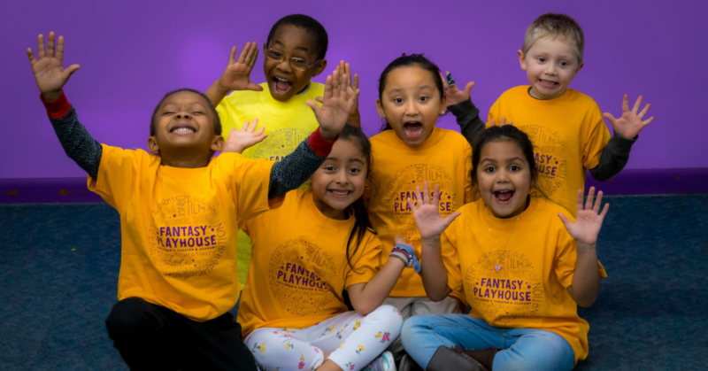 Group of children smiling