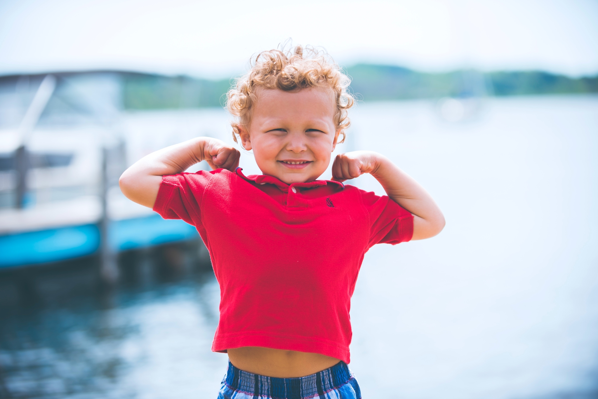 boy standing near dock, vitamin D helps prevent bone fractures