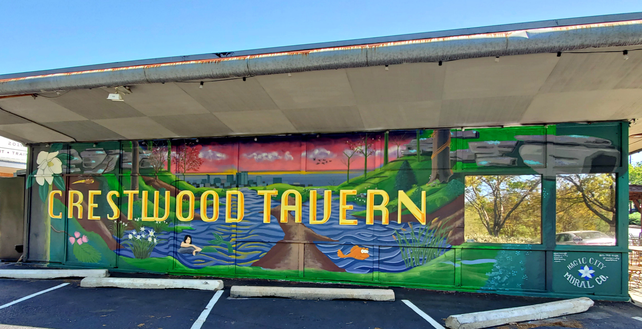 All the details on the Crestwood Tavern mural