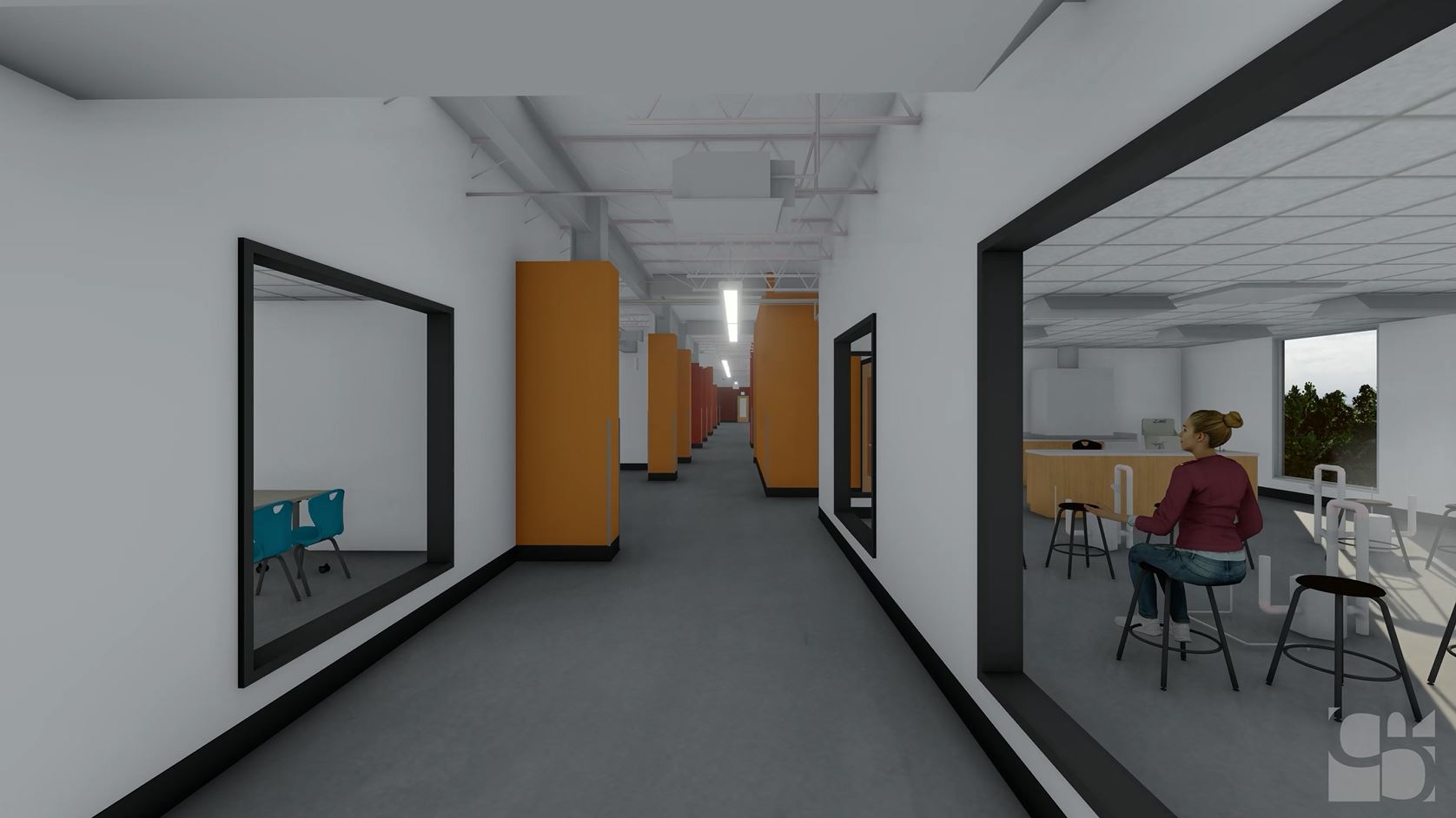 a future hallway at MCAA