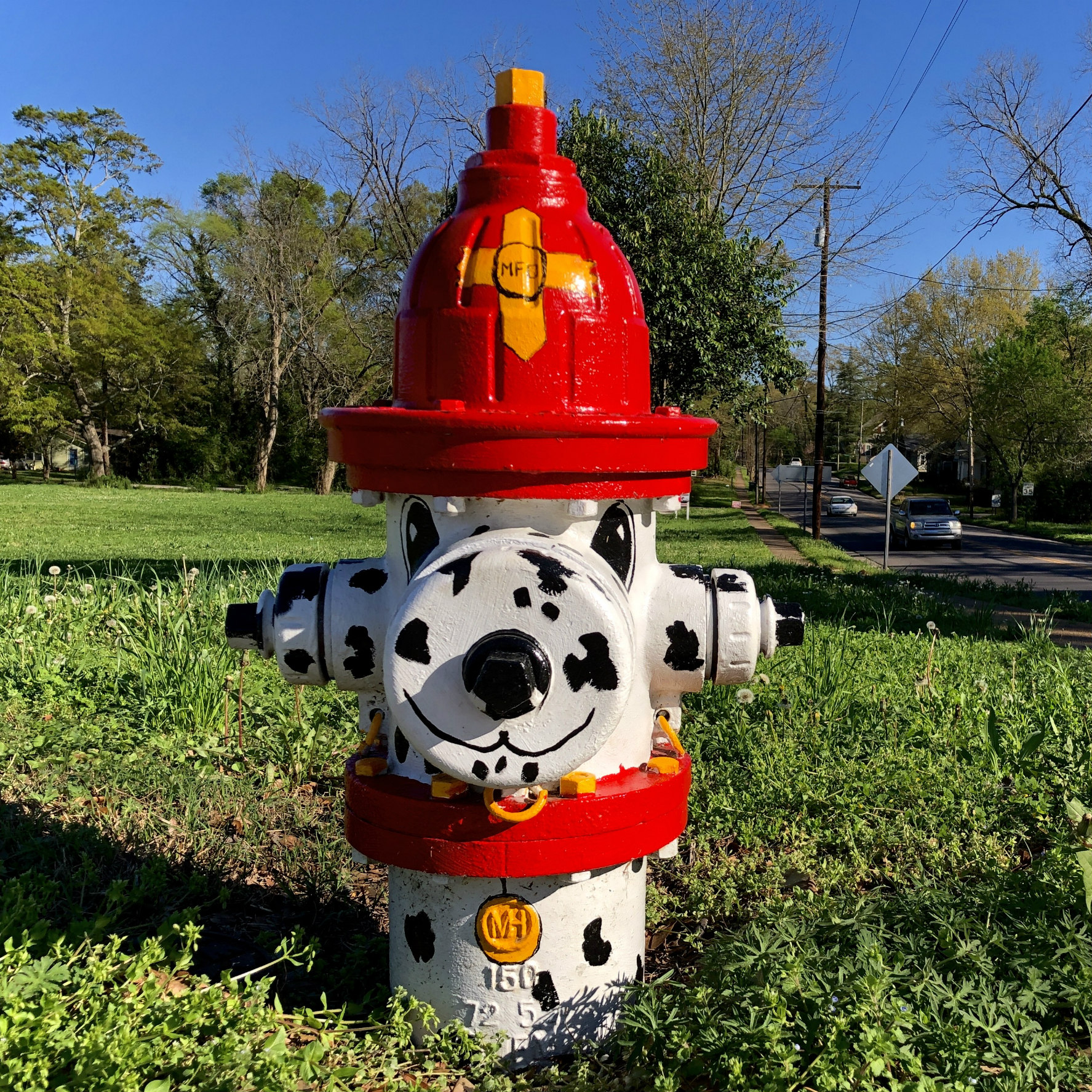 dogdeadon Have you seen Montevallo's colorful Pendleton Hydrant Parade yet?