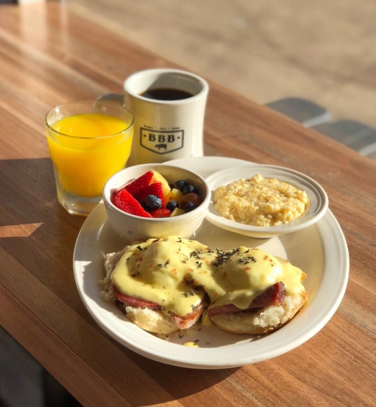6 Birmingham spots to get your fix for National Buttermilk Biscuit Day, May 14 4 Birmingham buttermilk biscuit Eggs benedict - Big Bad Breakfast