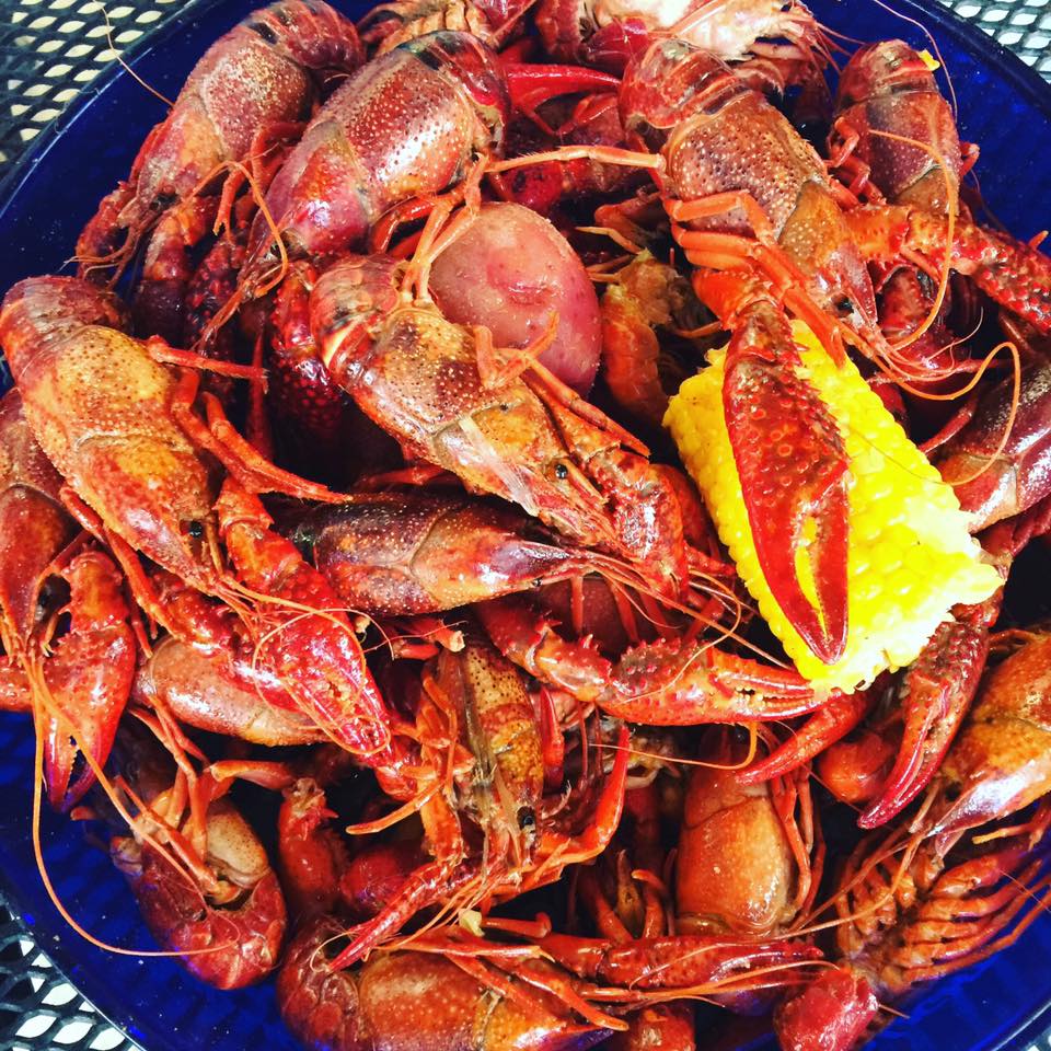 plate of crawfish