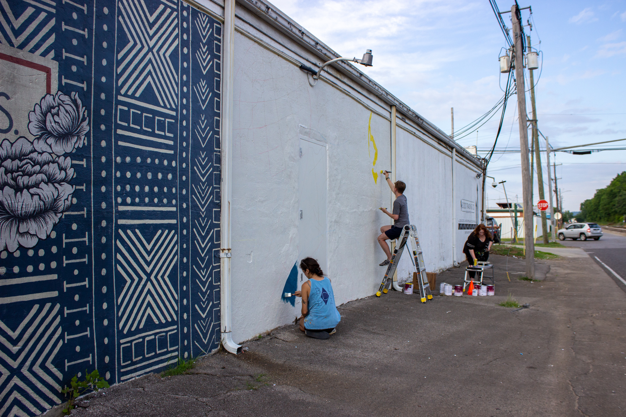 The new mural will overlook 1st Avenue. Photo by Libby Foster for Bham Now.