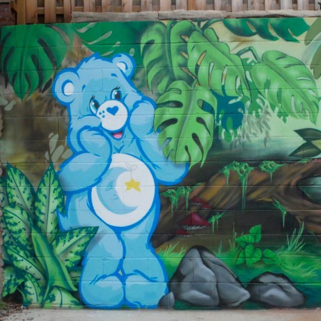 Care Bears mural by Mammoth Murals in Southside