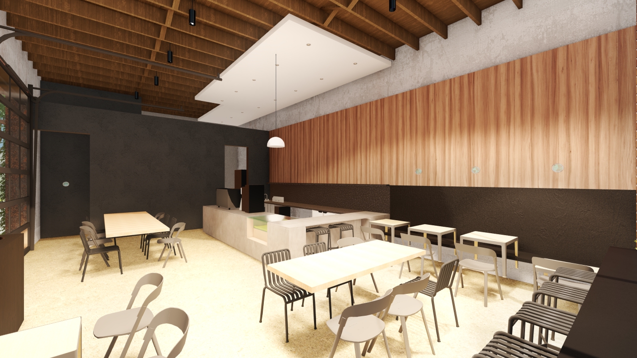 June Cafe renderings