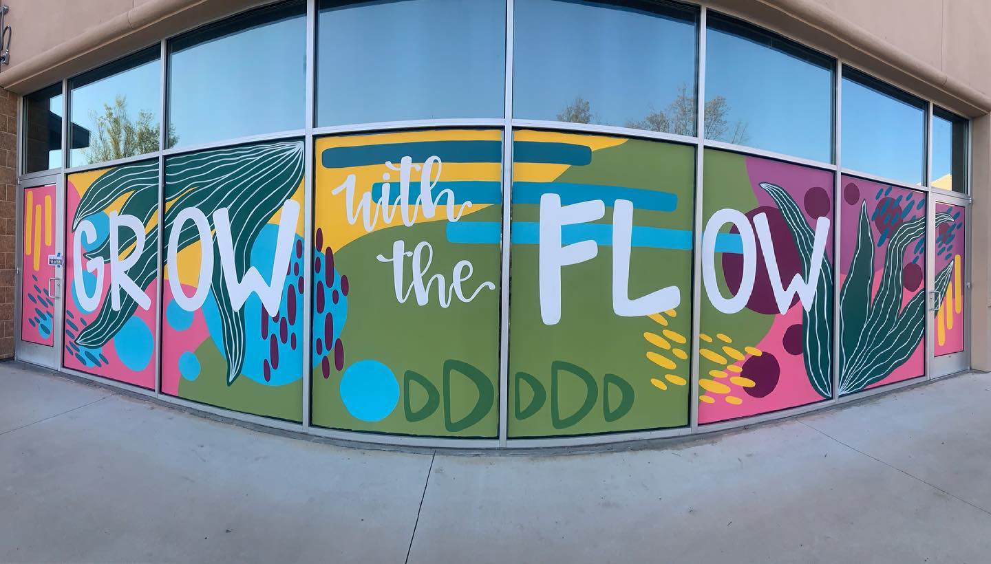 "Grow with the Flow" mural