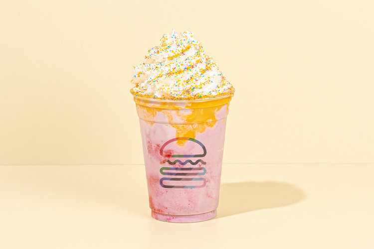 This pride-themed shake from Shake Shack will be sure to cool you off this summer