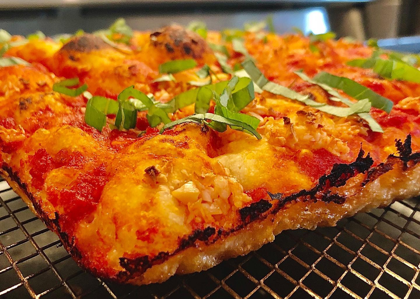 Now that's a real Detroit style pizza!