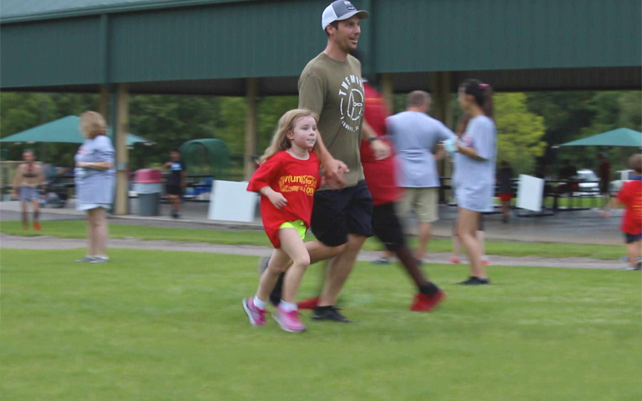 Father/Daughter 5K finish