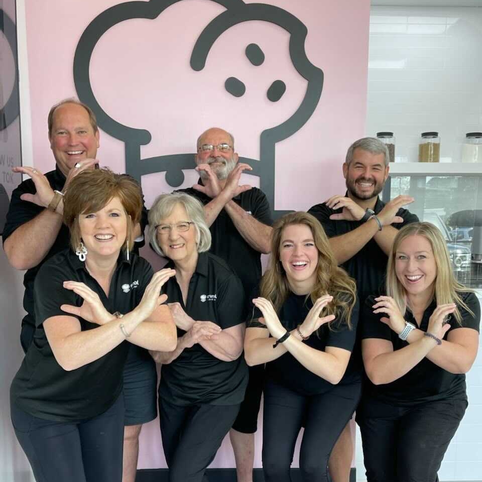 The Vestavia Hills Crumbl team excited to open.