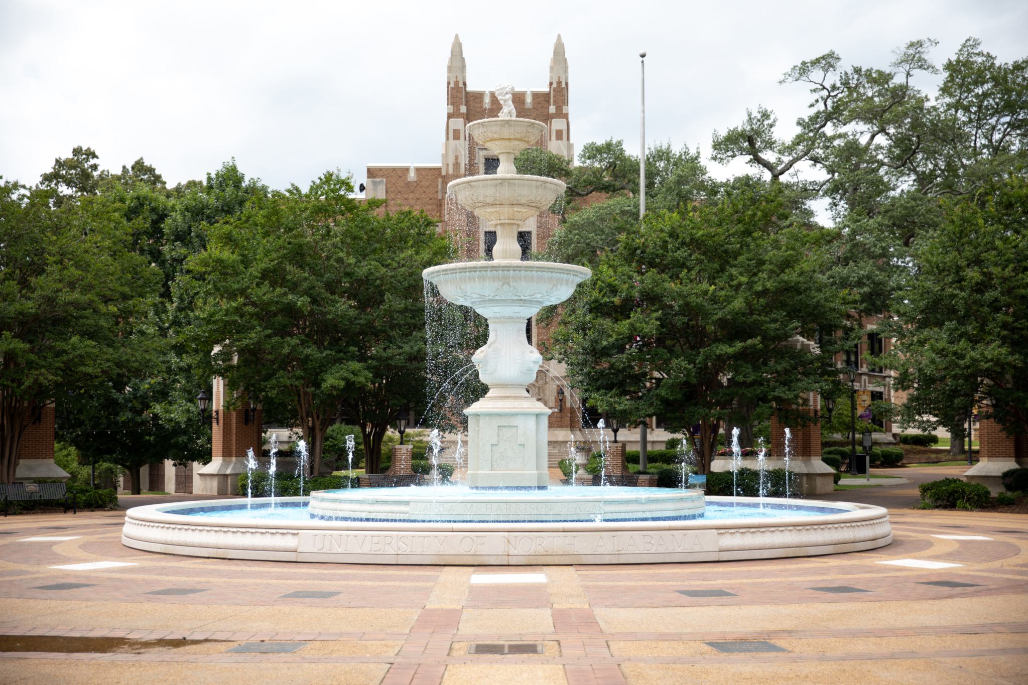 fountain at University of North Alabama
