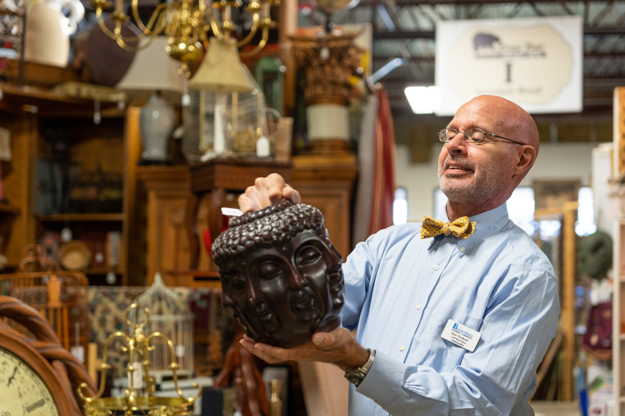 Meet the man behind 7 unique booths at Brass Bear Antiques