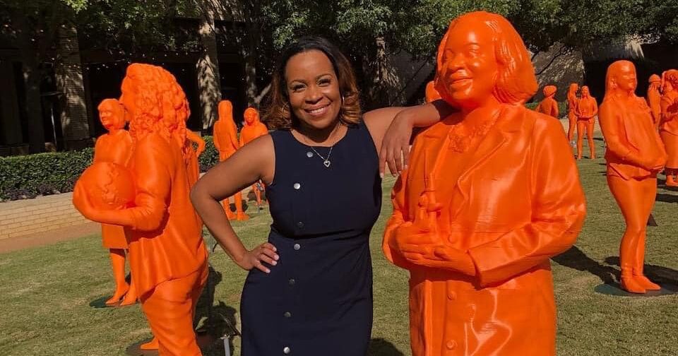 Dr. Adrienne Starks life-sized statue featured in IF/THEN She Can exhibit in Dallas, TX. Dr. Adrienne Starks life-sized statue featured in IF/THEN She Can exhibit in Dallas, TX.