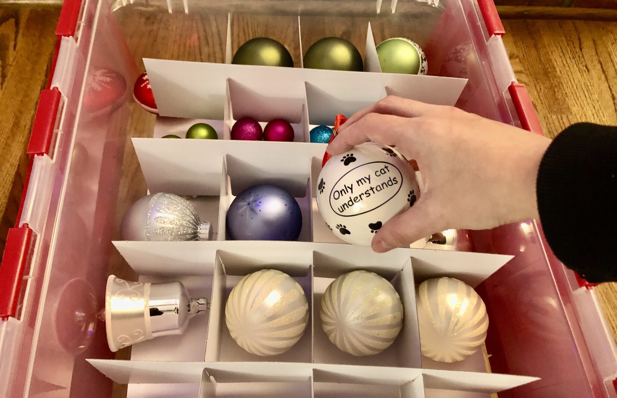 5 ways Birmingham designers are simplifying your holiday cleanup 1 Closets by Design, ornaments