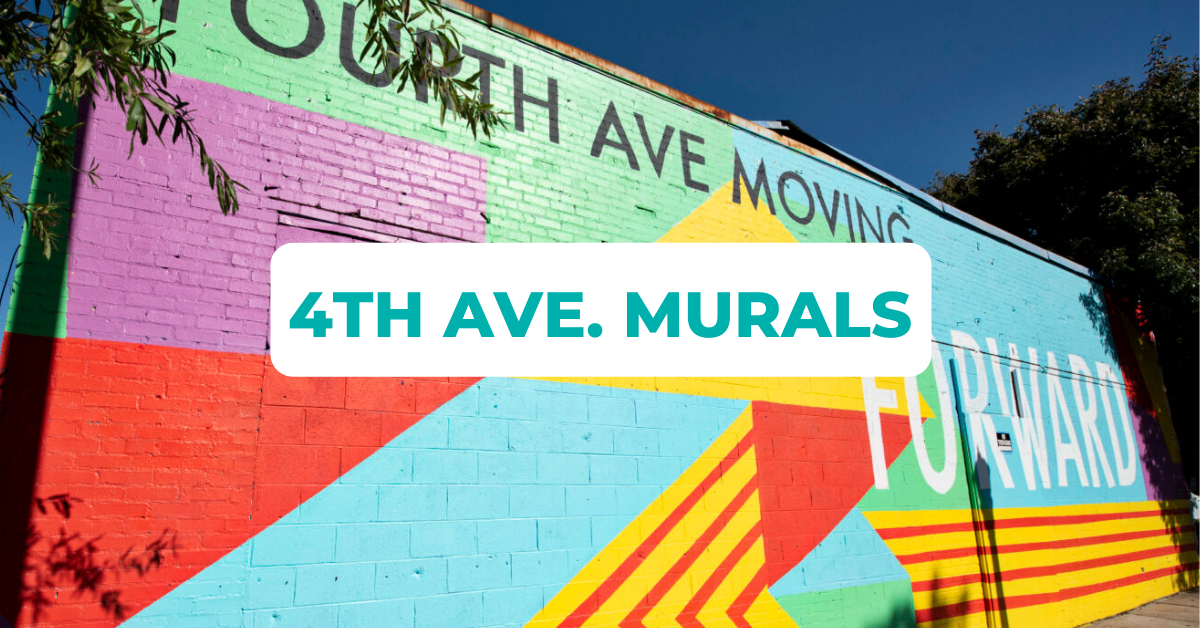 Take a walk through the 4th Ave Business District and discover 5 amazing murals