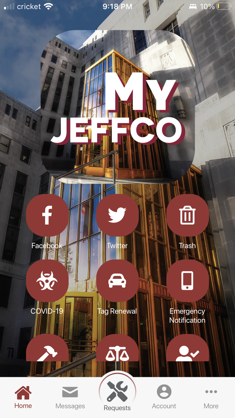 Get the new My JeffCo app today—report potholes, get info + more 2 My JeffCo App