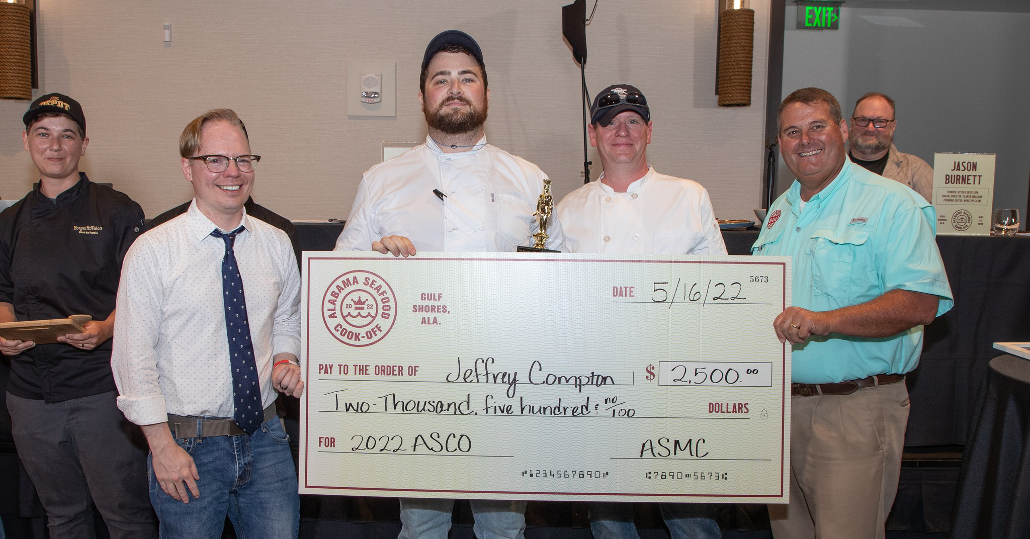  Homewood chef Jeffrey Compton wins gold at the 7th annual Alabama Seafood Cook-Off 