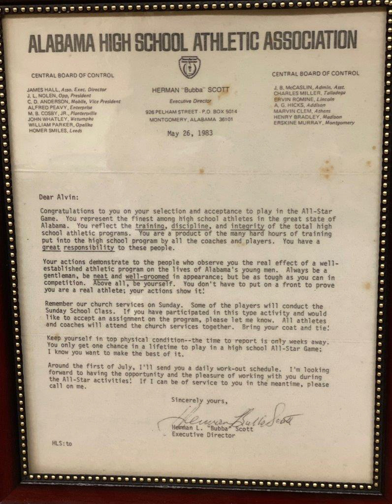 Sports, Ahsaa Bubba Scott Letter