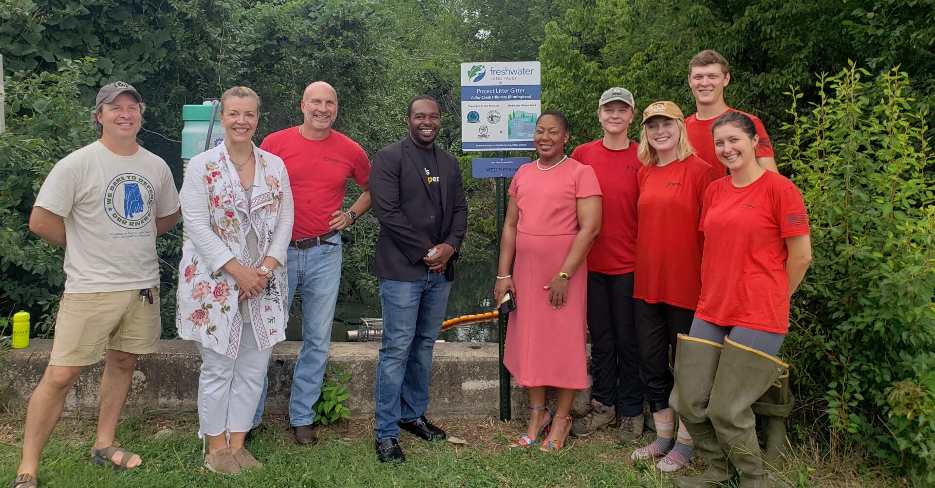 NEW: Freshwater Land Trust installs 12th Litter Gitter in Greater Birmingham area