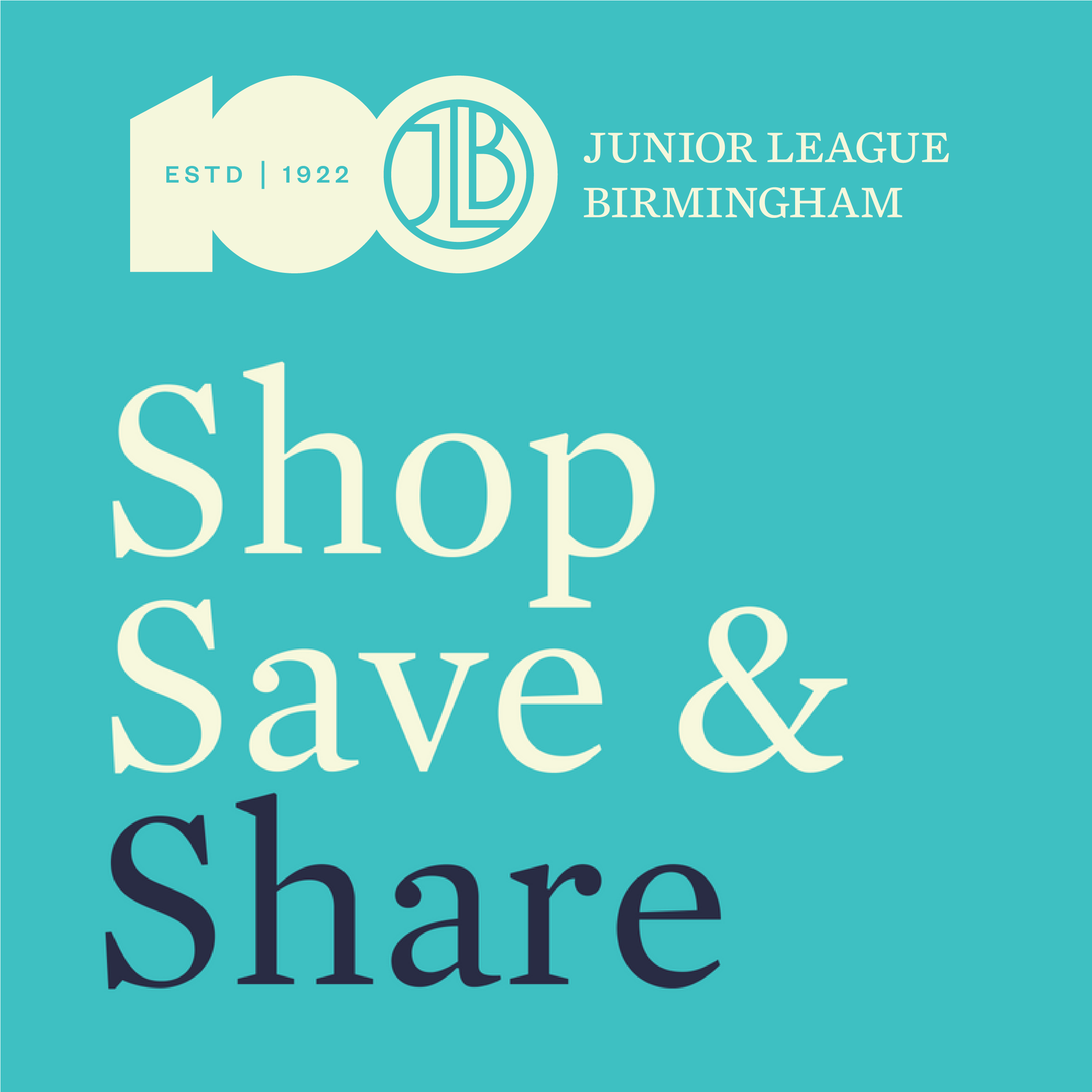 Junior League of Birmingham’s Shop Save & Share 2022 1 SSS Logo w 100 Junior League of Birmingham’s Shop Save & Share 2022