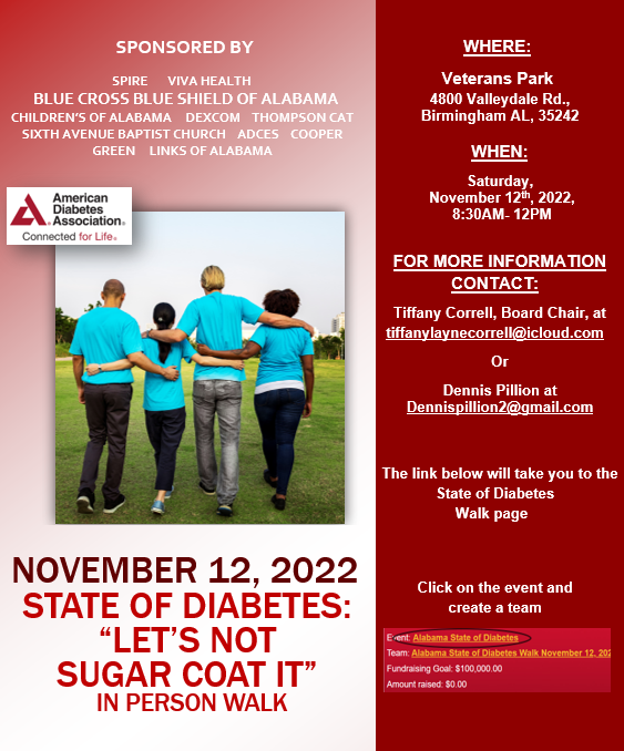 ADA Walk Flyer American Diabetes Association Walk