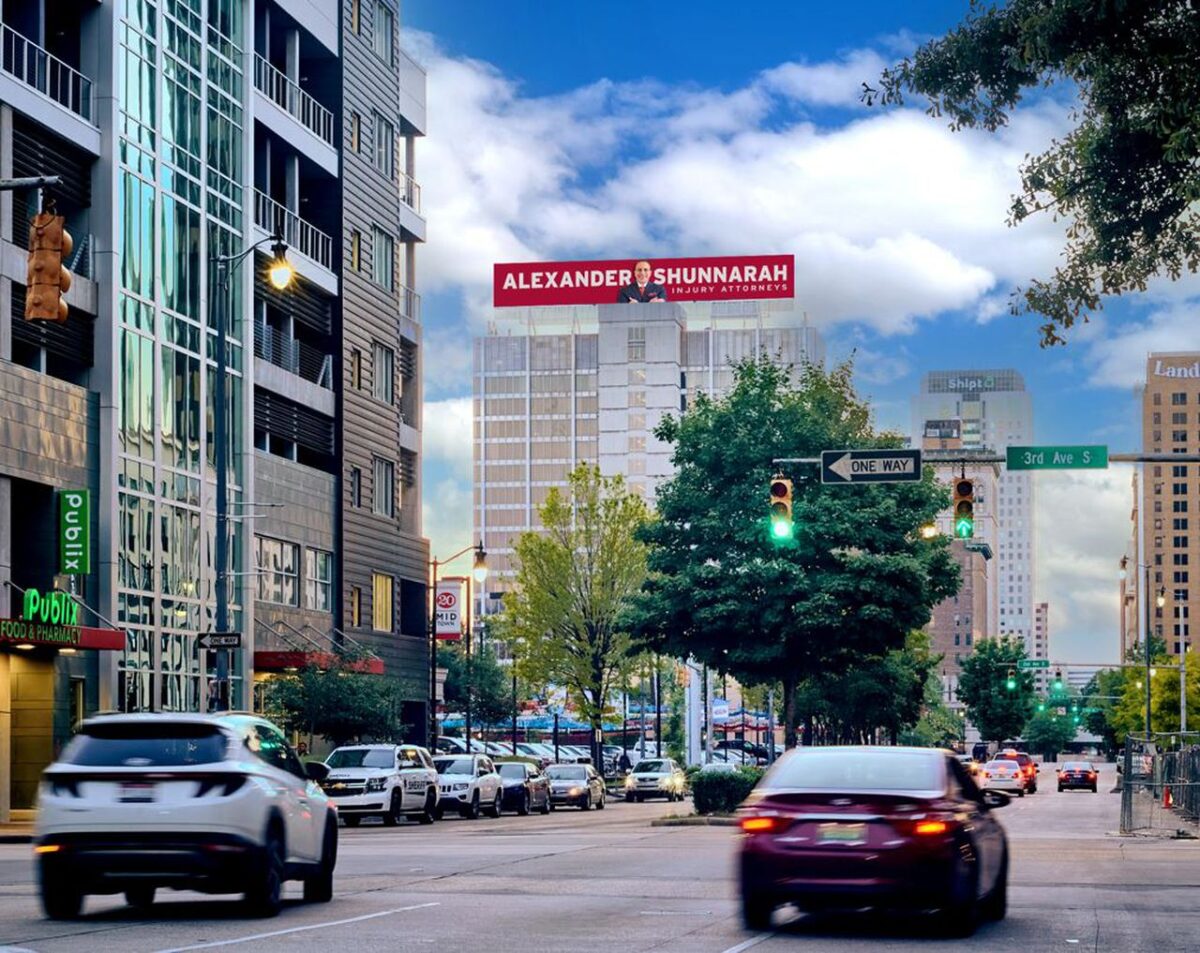 HUGE Alexander Shunnarah sign coming to Birmingham skyline HUGE Alexander Shunnarah sign coming to Birmingham skyline