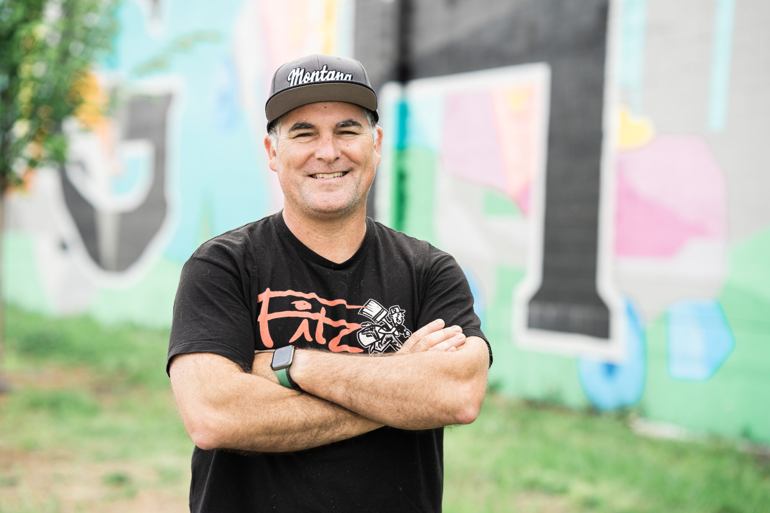 Shawn Fitzwater paints new mural at Bham Now office [Photos]