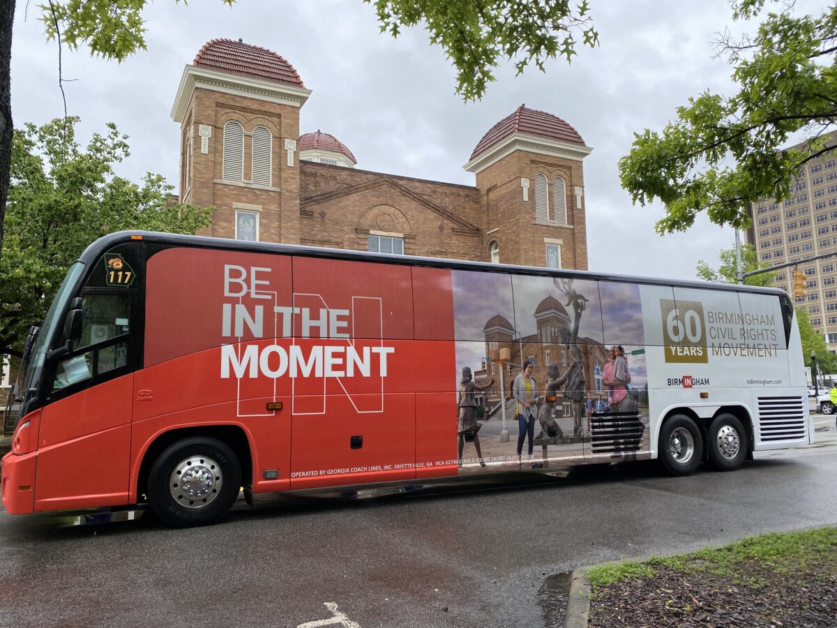 Commemorative Civil Rights bus unveiled at 16th St Baptist Church ...