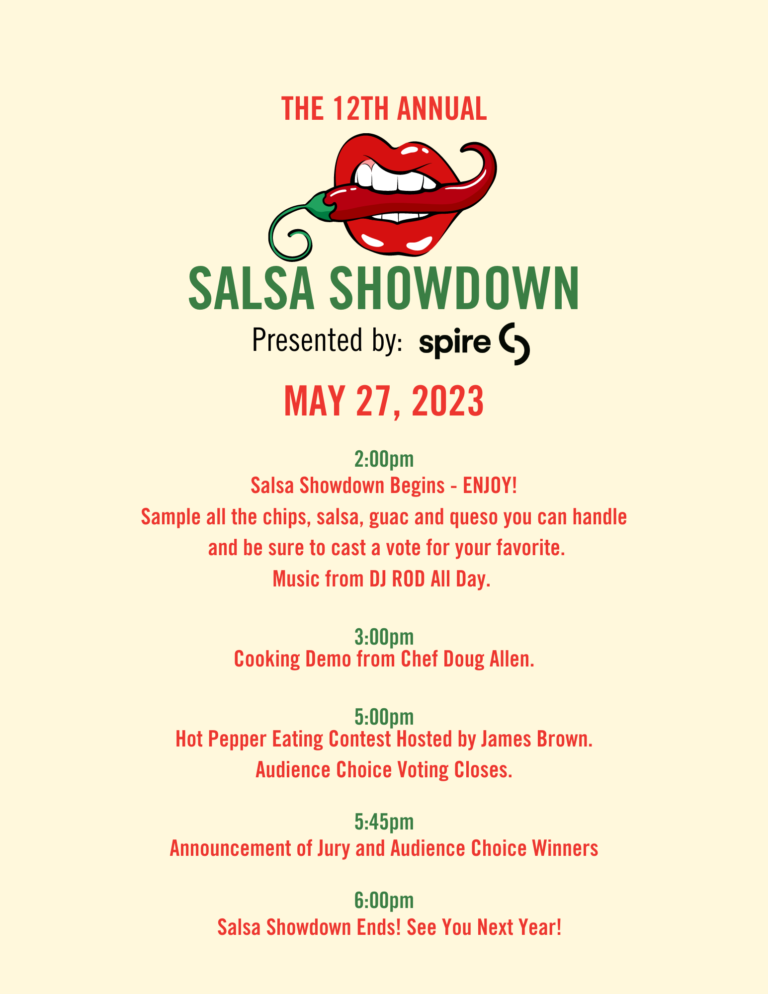 Copy of Salsa Showdown Schedule 12th Annual Sidewalk Salsa Showdown