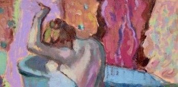 colorful woman 1 Impressionistic Nude Figure Painting with Amy Peterson