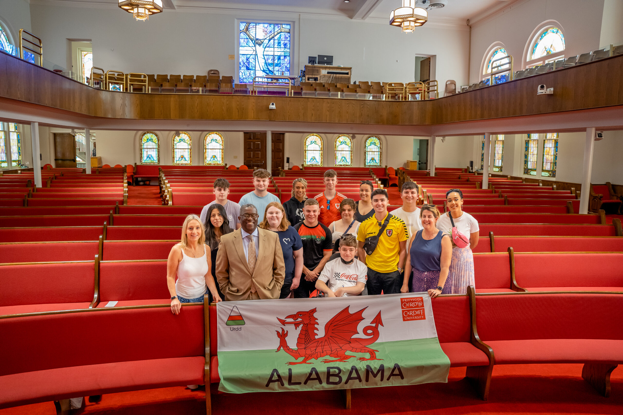 Welsh delegation visits ‘Wales Window’ at 16th Street Baptist Church Welsh delegation visits ‘Wales Window’ at 16th Street Baptist Church