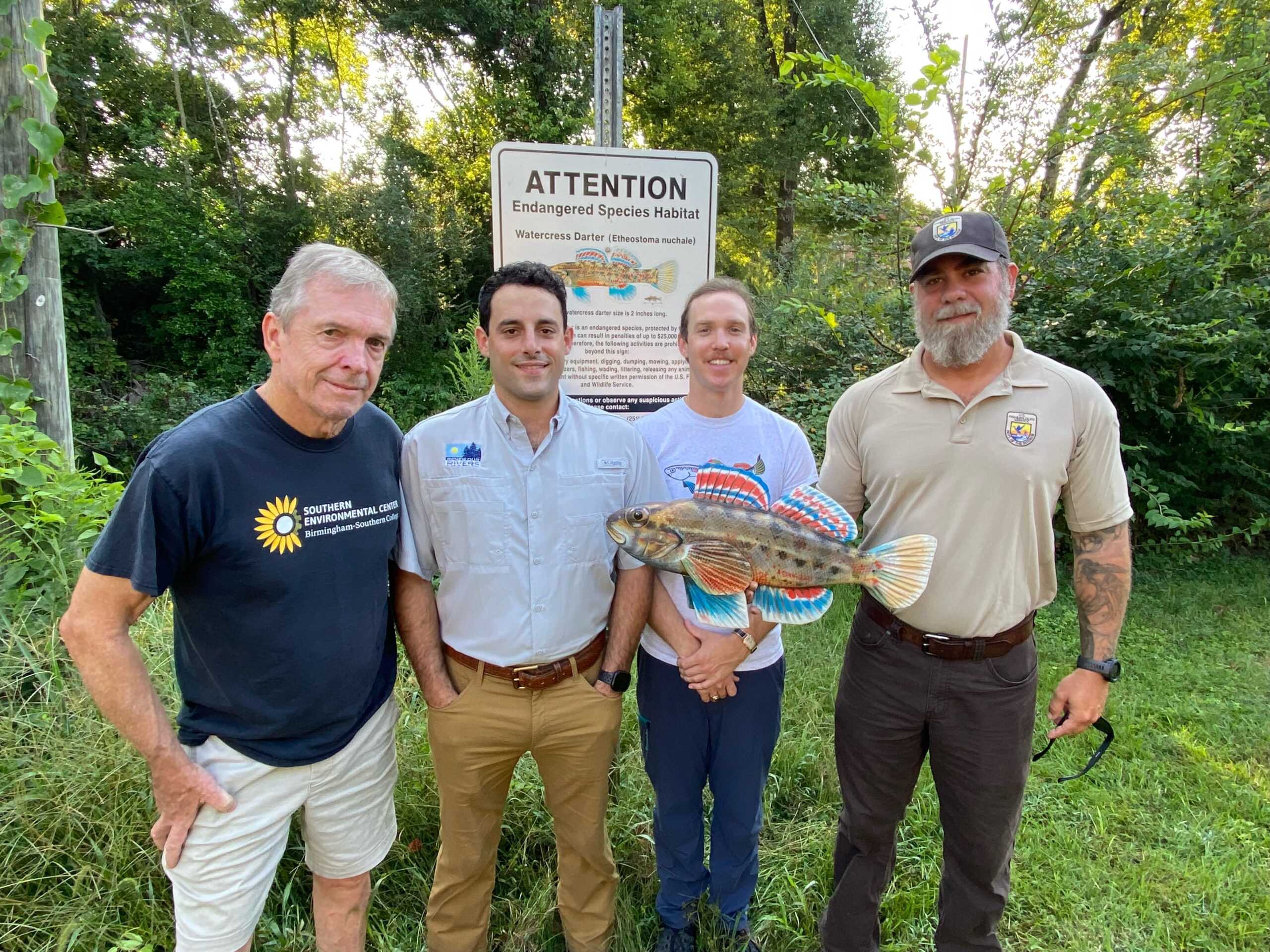Golfers + environmental advocates team up to protect rare watercress darter Golfers + environmental advocates team up to protect rare watercress darter